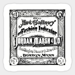 Jordan, Marsh & Company - Boston Massachusetts Sticker